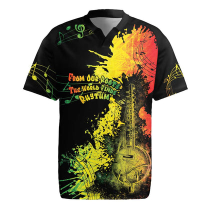 Afro Music Pride Rugby Jersey From Our Roots The World Finds Rhythm - African Pride