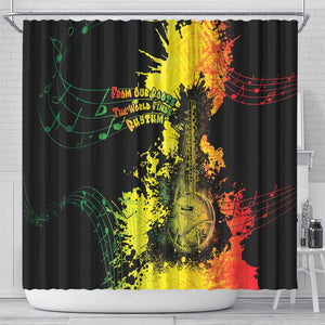 Afro Music Pride Shower Curtain From Our Roots The World Finds Rhythm - African Pride