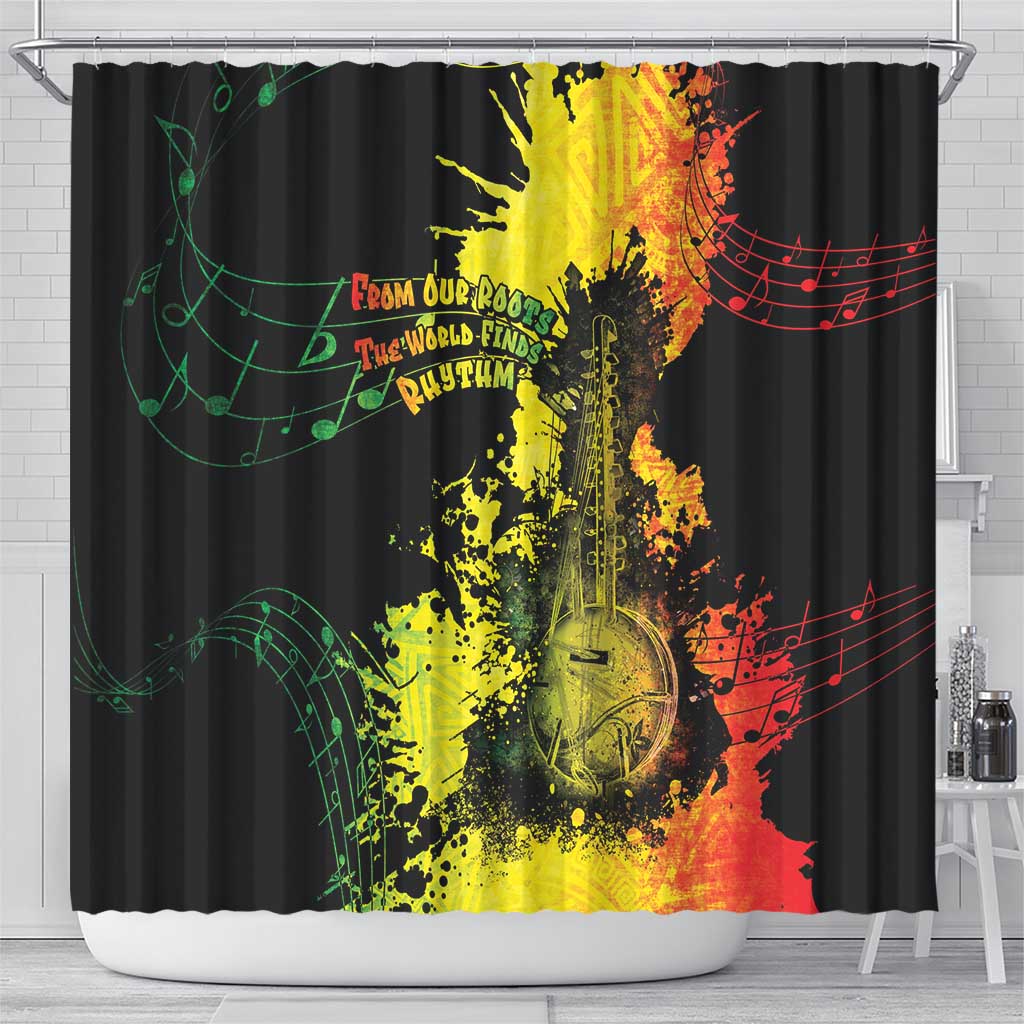 Afro Music Pride Shower Curtain From Our Roots The World Finds Rhythm - African Pride