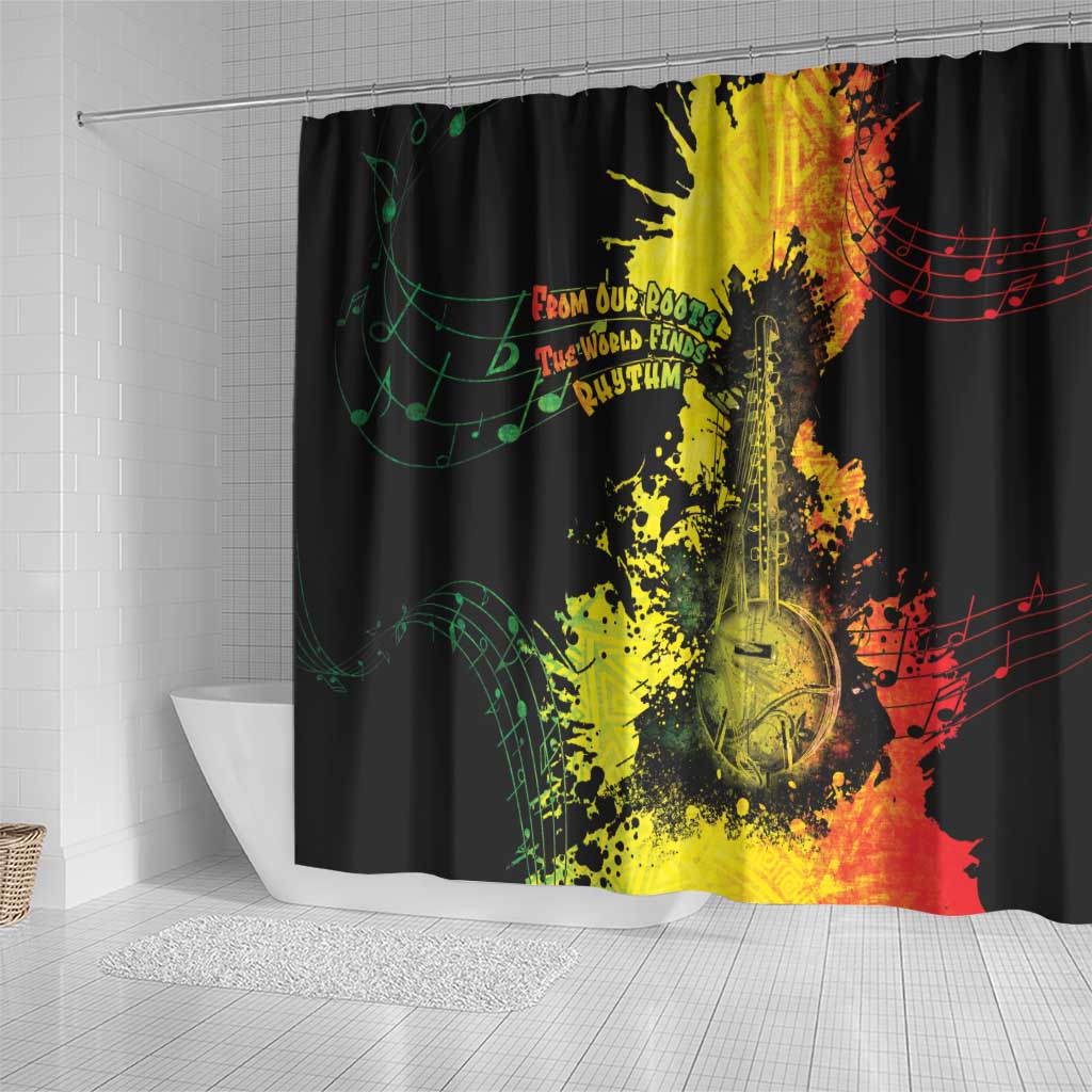 Afro Music Pride Shower Curtain From Our Roots The World Finds Rhythm - African Pride