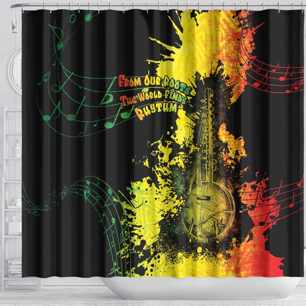 Afro Music Pride Shower Curtain From Our Roots The World Finds Rhythm - African Pride