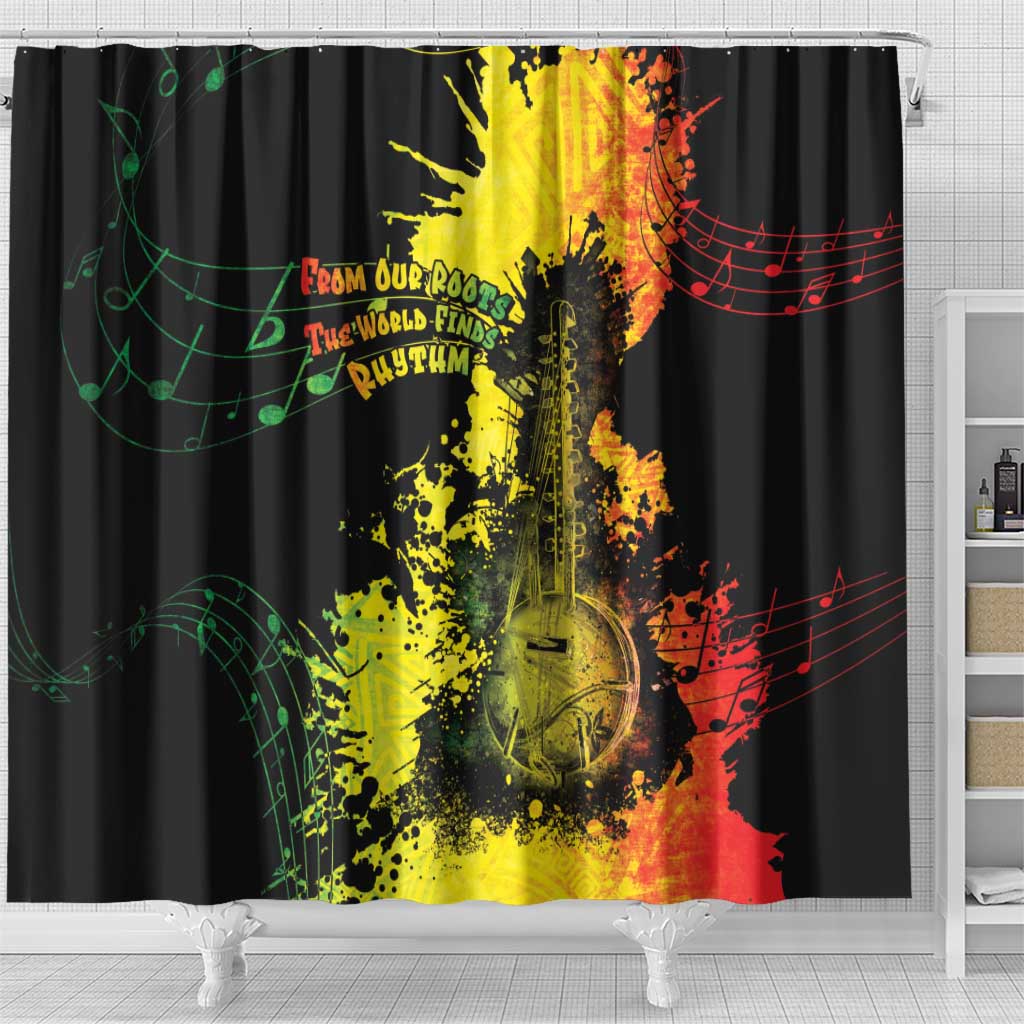 Afro Music Pride Shower Curtain From Our Roots The World Finds Rhythm - African Pride