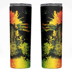 Afro Music Pride Skinny Tumbler From Our Roots The World Finds Rhythm - African Pride