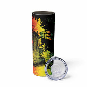 Afro Music Pride Skinny Tumbler From Our Roots The World Finds Rhythm - African Pride