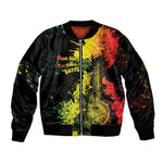 Afro Music Pride Sleeve Zip Bomber Jacket From Our Roots The World Finds Rhythm - African Pride