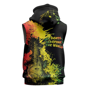 Afro Music Pride Sleeveless Hoodie From Our Roots The World Finds Rhythm - African Pride