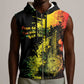 Afro Music Pride Sleeveless Zip Hoodie From Our Roots The World Finds Rhythm - African Pride