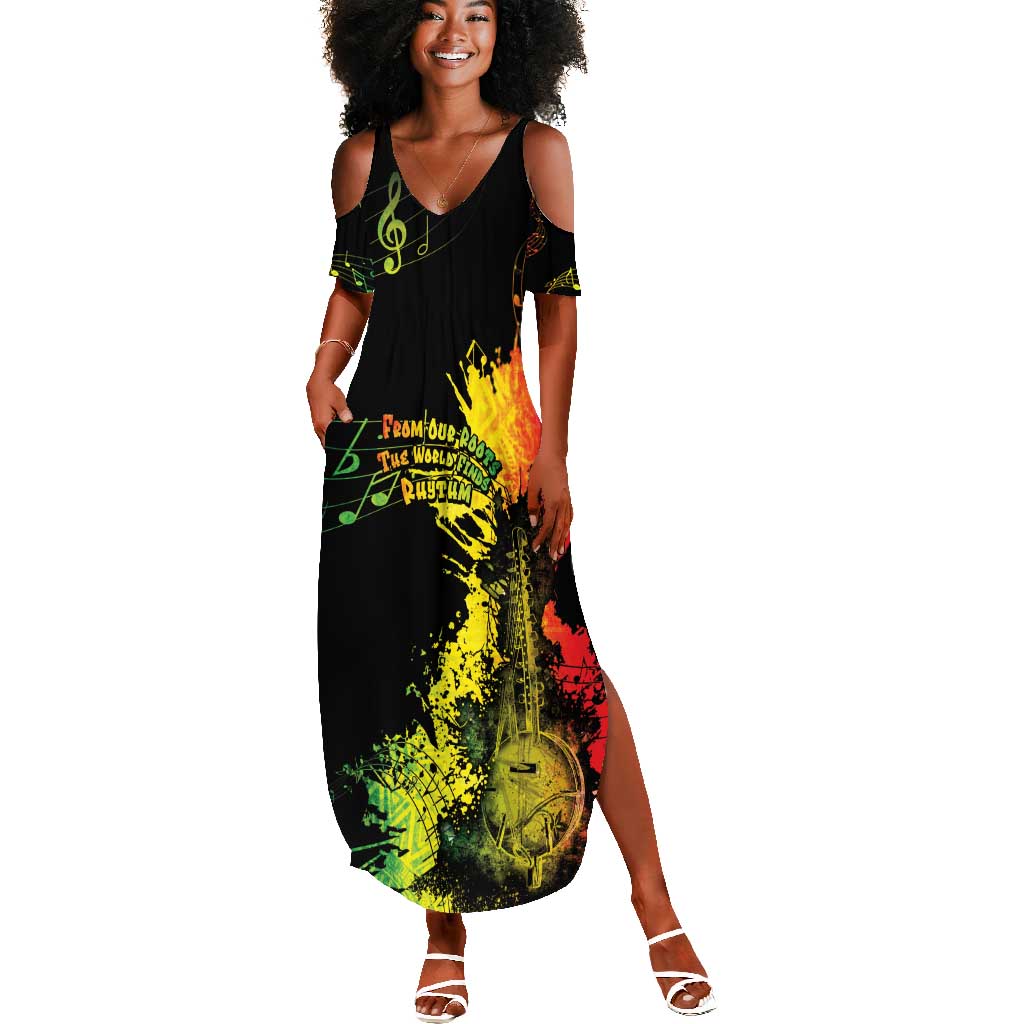 Afro Music Pride Summer Maxi Dress From Our Roots The World Finds Rhythm - African Pride