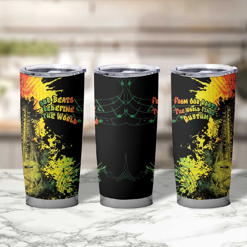 Afro Music Pride Tumbler Cup From Our Roots The World Finds Rhythm - African Pride