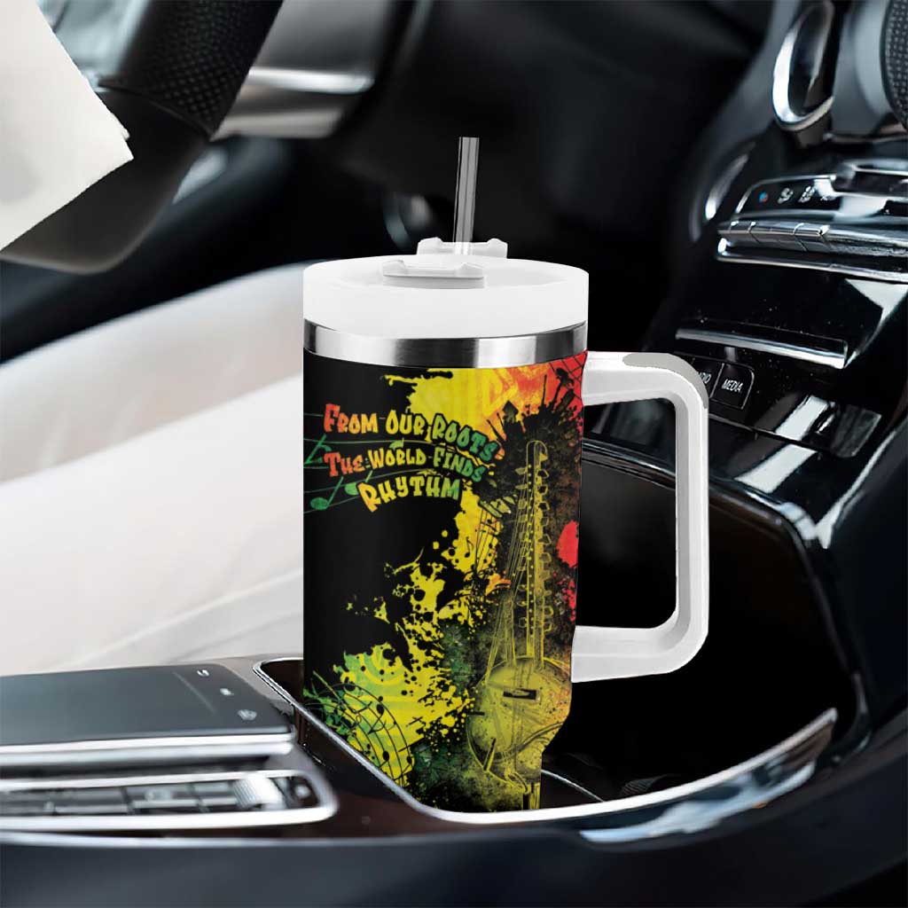 Afro Music Pride Tumbler With Handle From Our Roots The World Finds Rhythm - African Pride