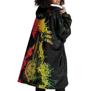 Afro Music Pride Wearable Blanket Hoodie From Our Roots The World Finds Rhythm - African Pride