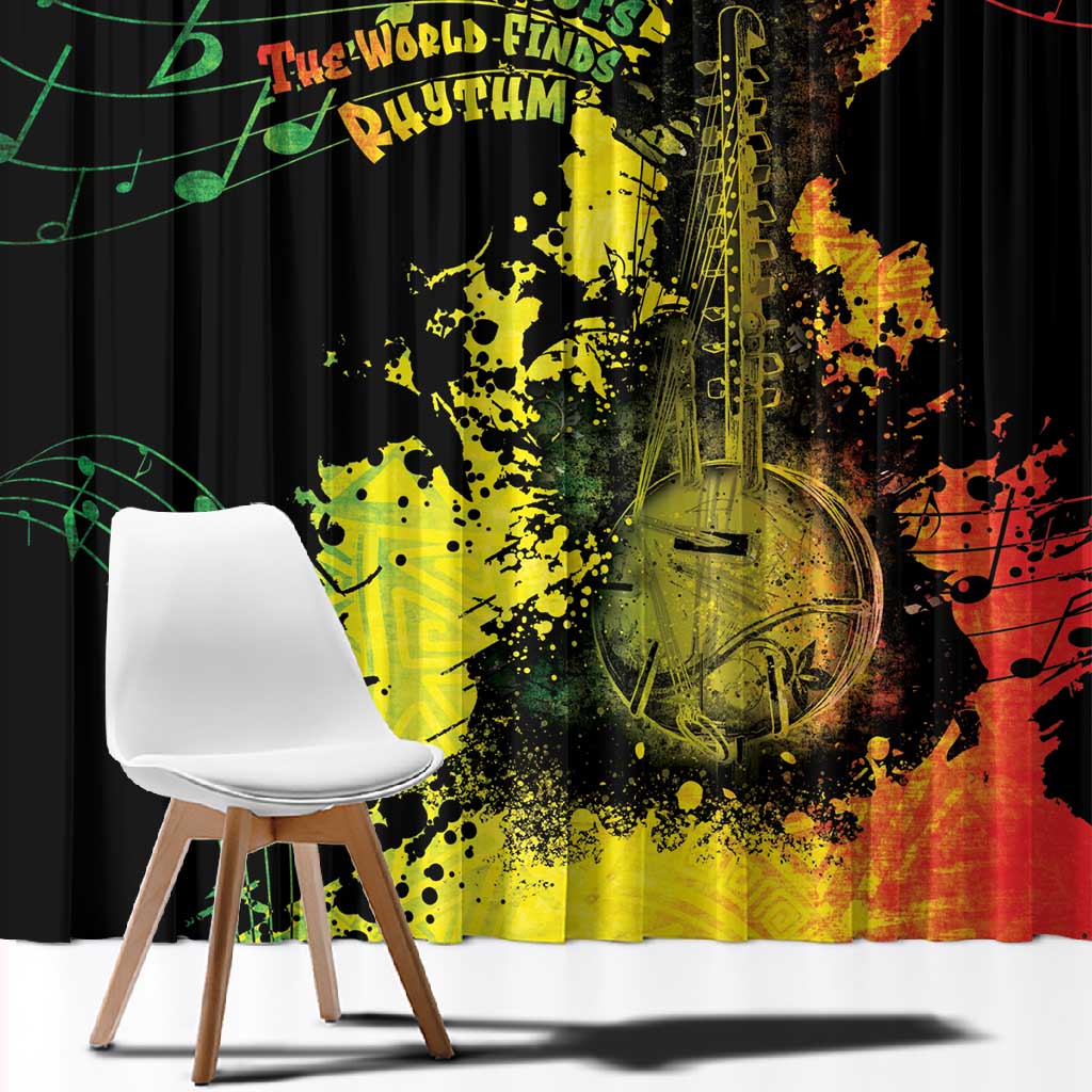 Afro Music Pride Window Curtain From Our Roots The World Finds Rhythm - African Pride