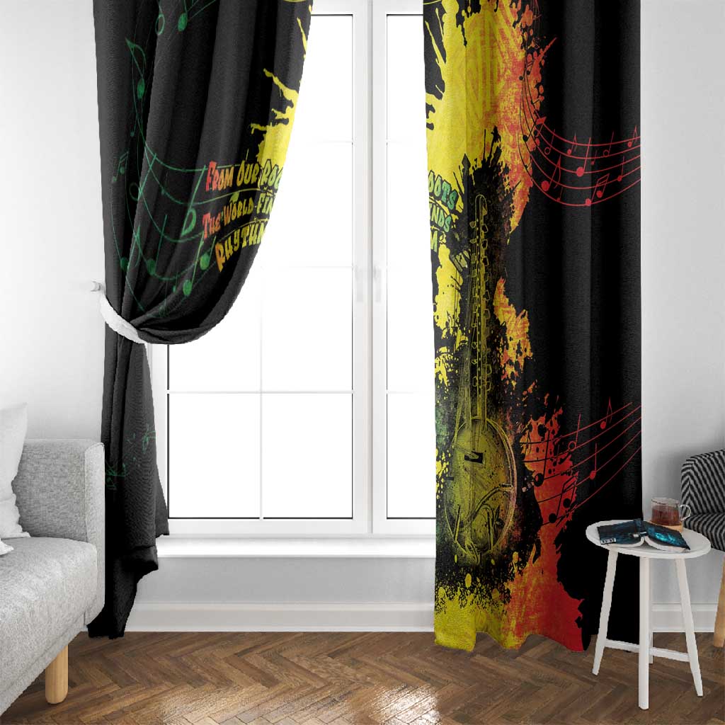 Afro Music Pride Window Curtain From Our Roots The World Finds Rhythm - African Pride
