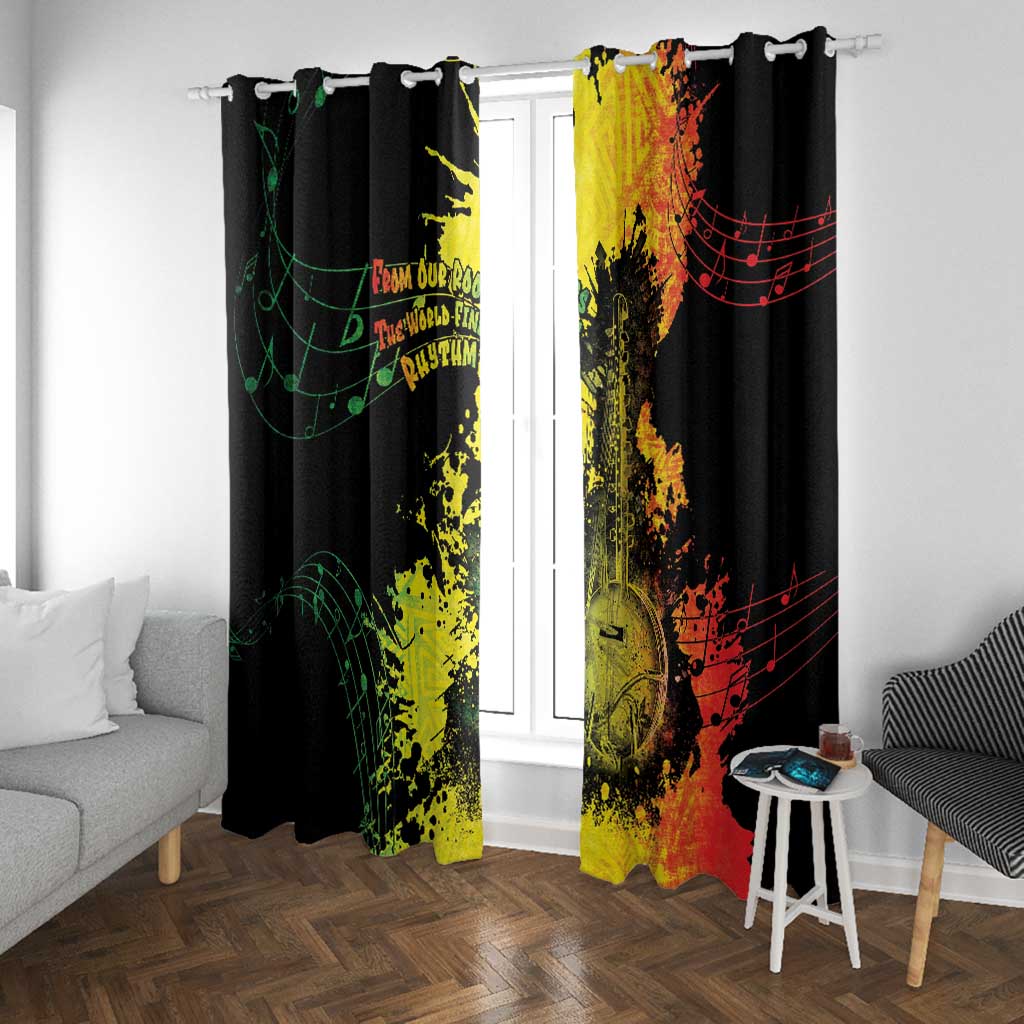 Afro Music Pride Window Curtain From Our Roots The World Finds Rhythm - African Pride