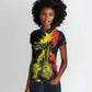 Afro Music Pride Women Polo Shirt From Our Roots The World Finds Rhythm - African Pride