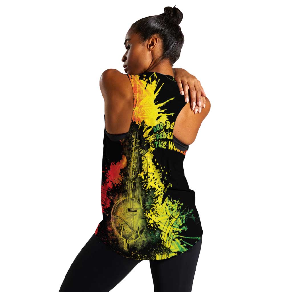 Afro Music Pride Women Racerback Tank From Our Roots The World Finds Rhythm - African Pride