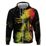 Afro Music Pride Zip Hoodie From Our Roots The World Finds Rhythm - African Pride