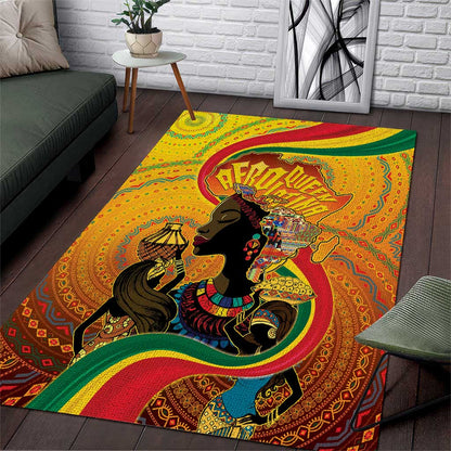 Afro Latina Queen Area Rug The Beauty Of Black Women - African Pride