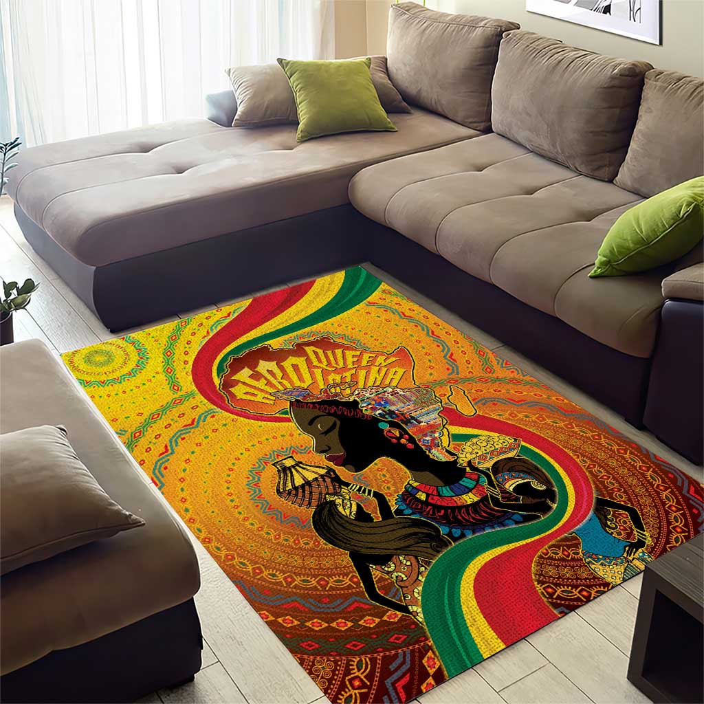 Afro Latina Queen Area Rug The Beauty Of Black Women - African Pride