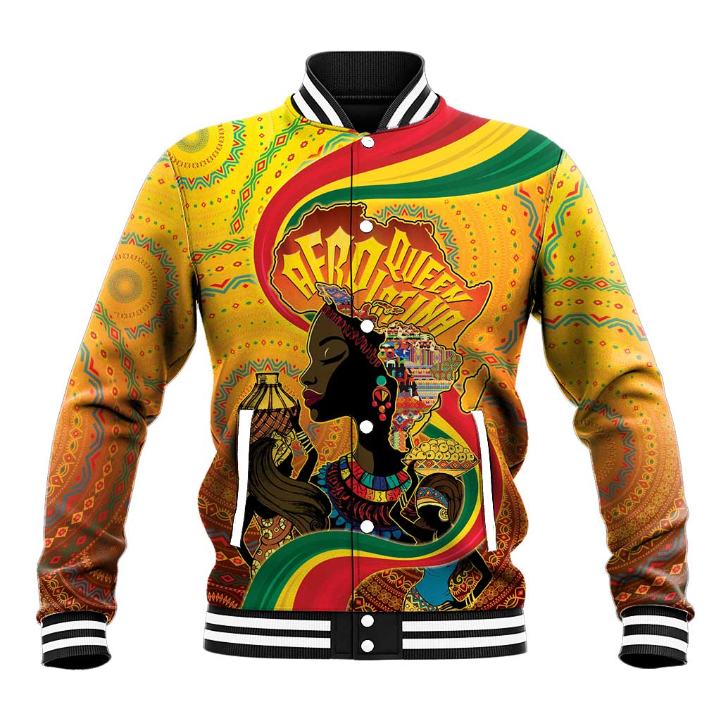 Afro Latina Queen Baseball Jacket The Beauty Of Black Women - African Pride