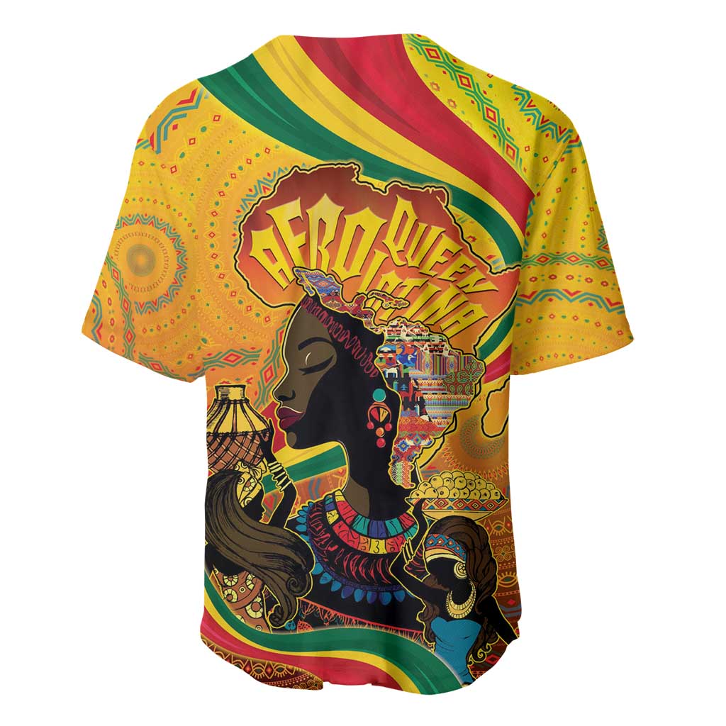 Afro Latina Queen Baseball Jersey The Beauty Of Black Women - African Pride