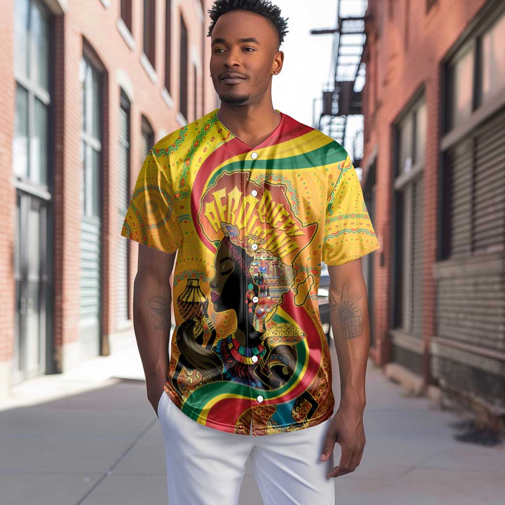 Afro Latina Queen Baseball Jersey The Beauty Of Black Women - African Pride