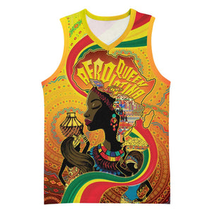 Afro Latina Queen Basketball Jersey The Beauty Of Black Women - African Pride