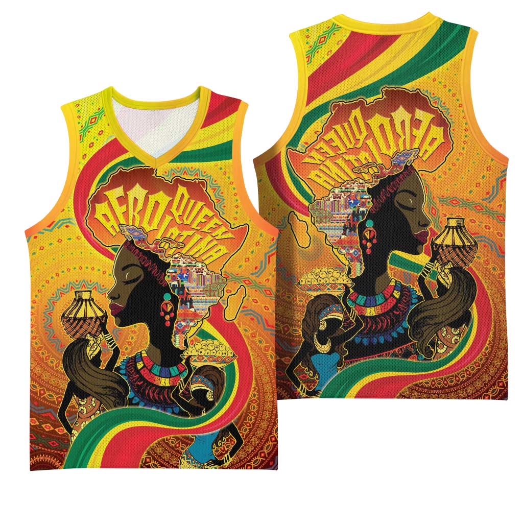 Afro Latina Queen Basketball Jersey The Beauty Of Black Women - African Pride
