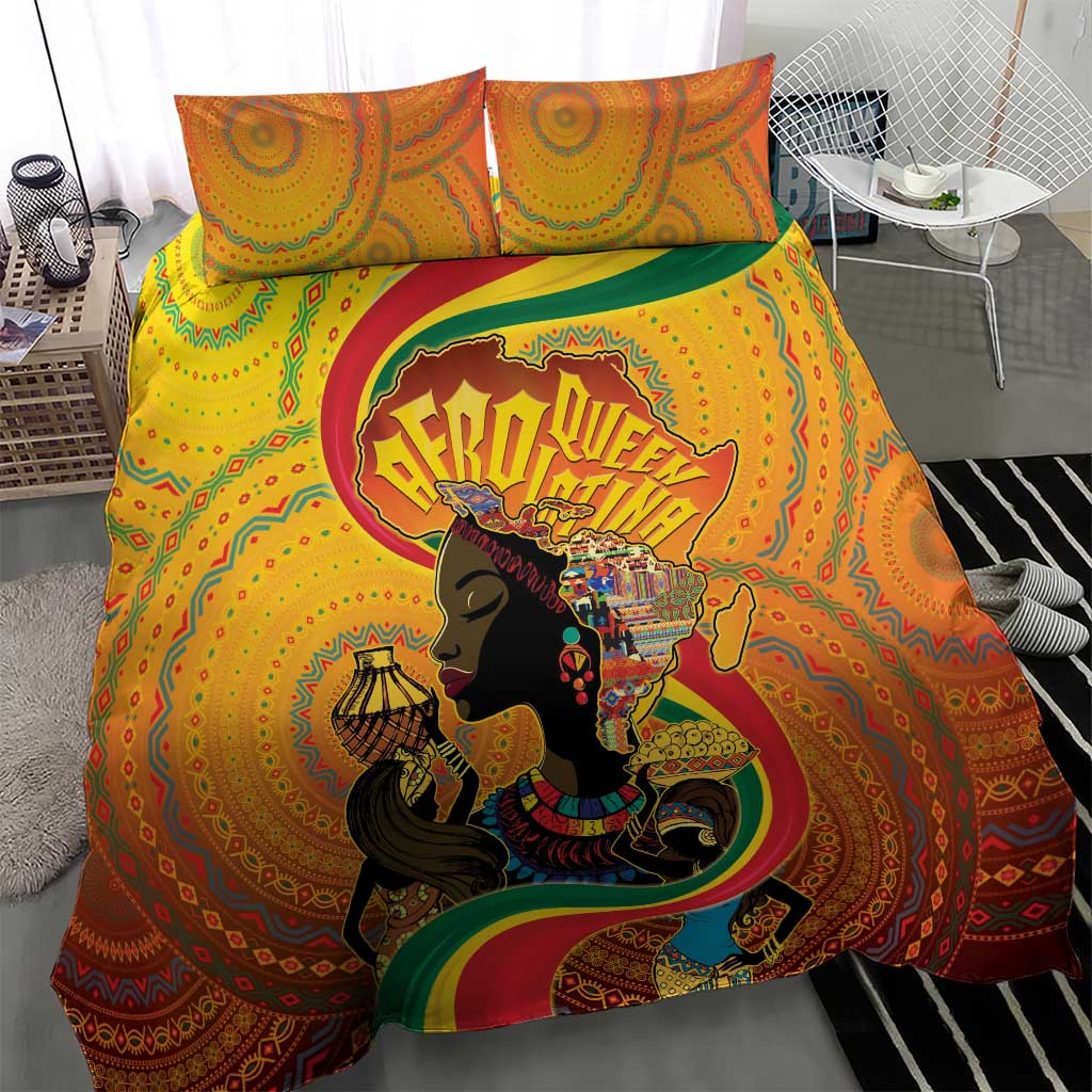 Afro Latina Queen Bedding Set The Beauty Of Black Women - African Pride
