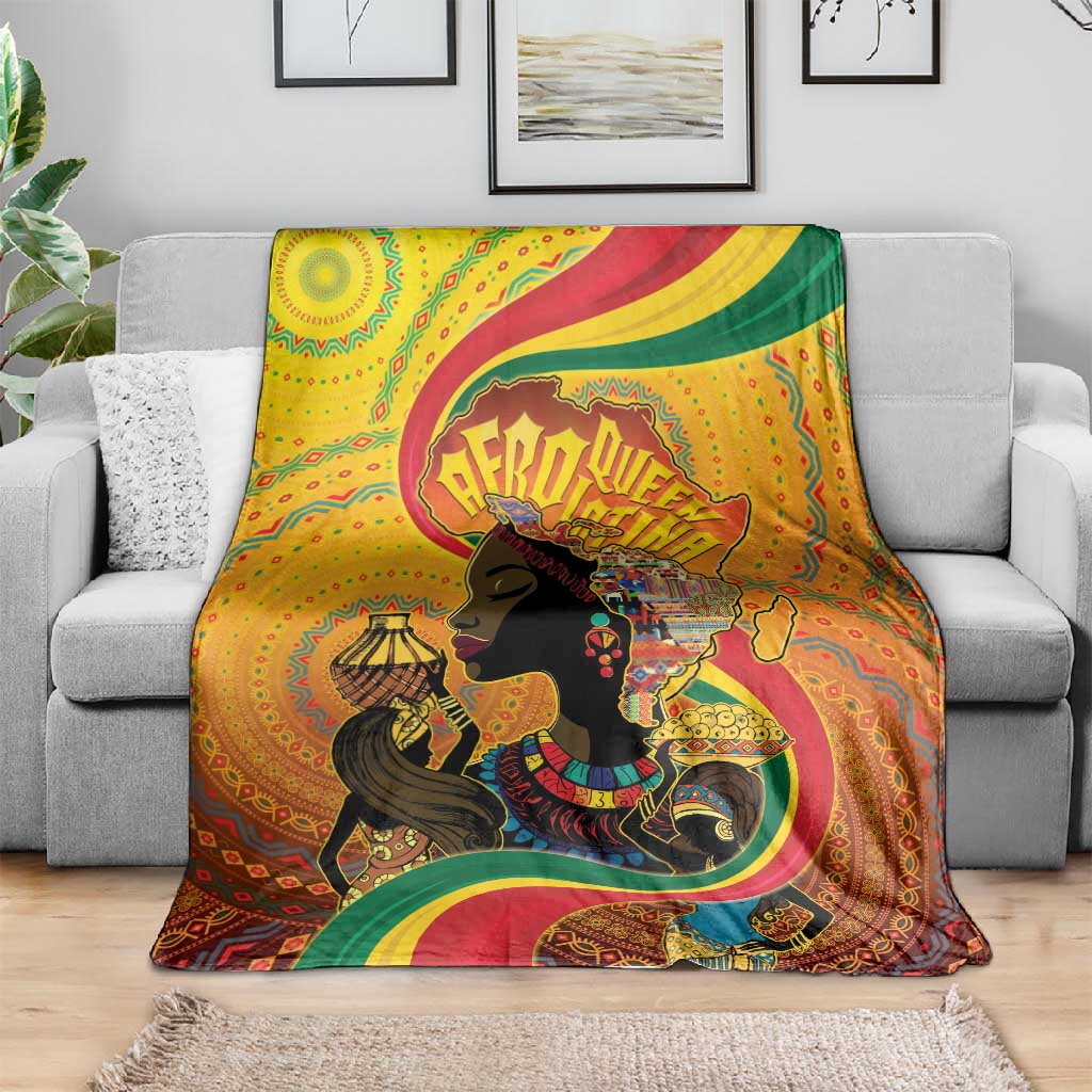 Afro Latina Queen Blanket The Beauty Of Black Women - African Pride