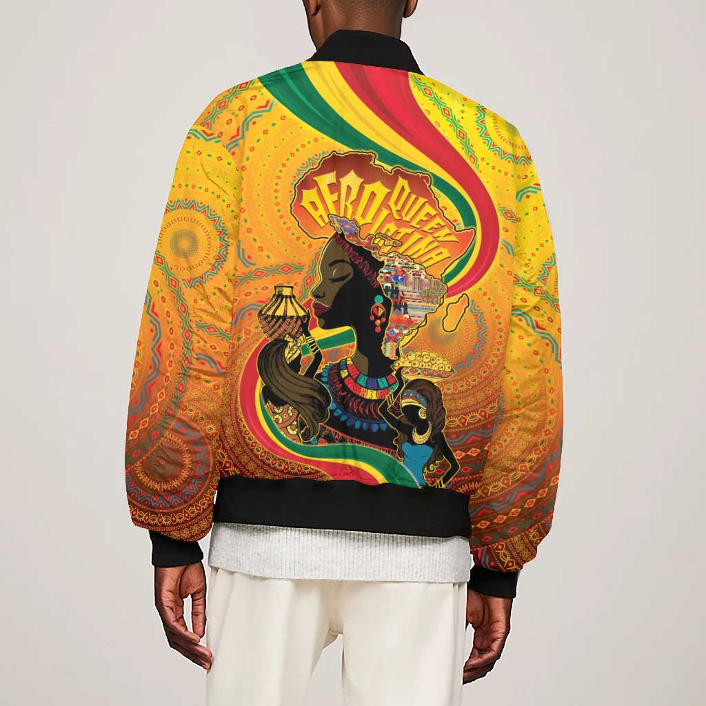 Afro Latina Queen Bomber Jacket The Beauty Of Black Women - African Pride