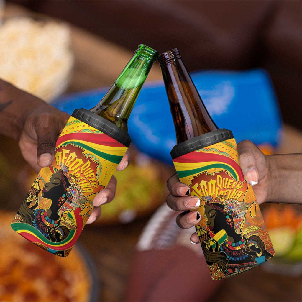 Afro Latina Queen 4 in 1 Can Cooler Tumbler The Beauty Of Black Women - African Pride