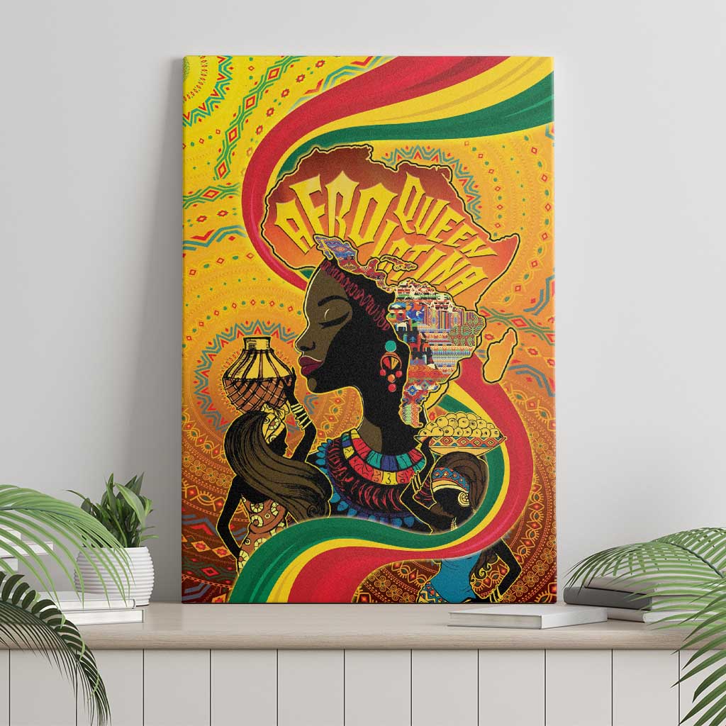 Afro Latina Queen Canvas Wall Art The Beauty Of Black Women - African Pride