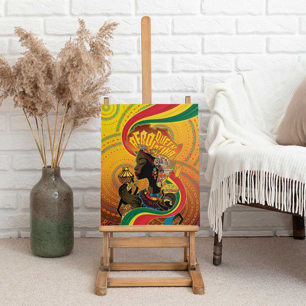 Afro Latina Queen Canvas Wall Art The Beauty Of Black Women - African Pride