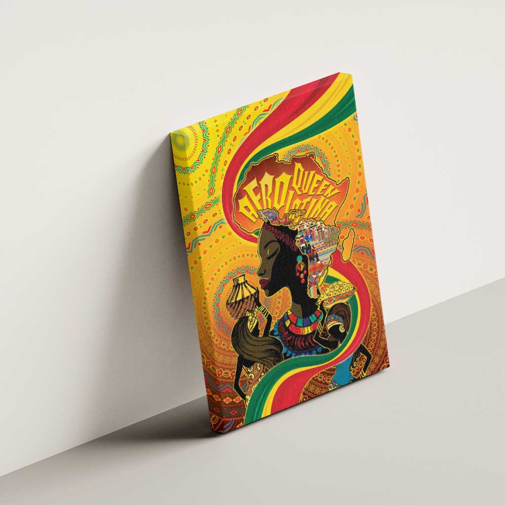 Afro Latina Queen Canvas Wall Art The Beauty Of Black Women - African Pride