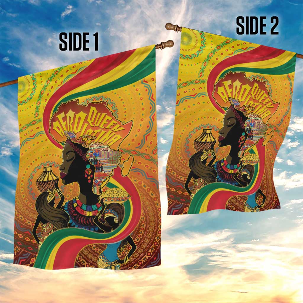 Afro Latina Queen Garden Flag The Beauty Of Black Women - African Pride