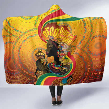 Afro Latina Queen Hooded Blanket The Beauty Of Black Women - African Pride