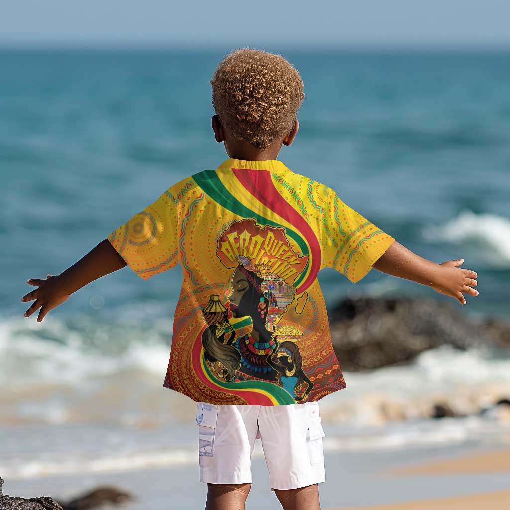 Afro Latina Queen Kid Hawaiian Shirt The Beauty Of Black Women - African Pride