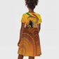 Afro Latina Queen Kid Short Sleeve Dress The Beauty Of Black Women - African Pride