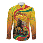 Afro Latina Queen Long Sleeve Button Shirt The Beauty Of Black Women - African Pride