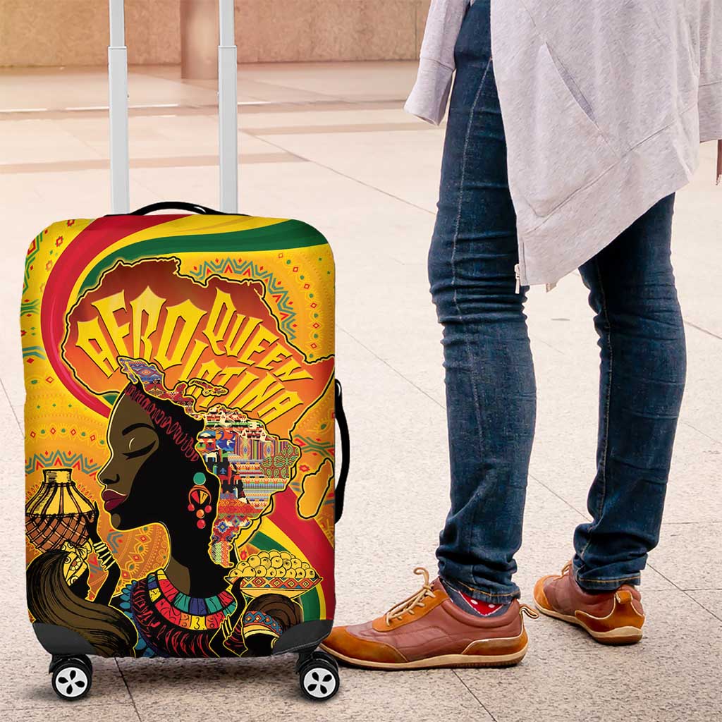 Afro Latina Queen Luggage Cover The Beauty Of Black Women - African Pride