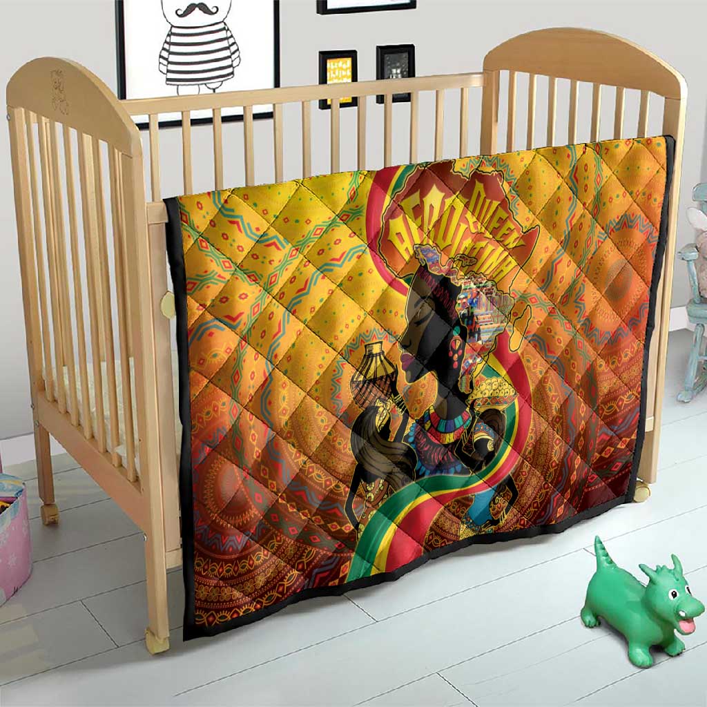 Afro Latina Queen Quilt The Beauty Of Black Women - African Pride