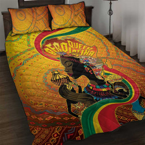 Afro Latina Queen Quilt Bed Set The Beauty Of Black Women - African Pride