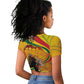 Afro Latina Queen Raglan Cropped T shirt The Beauty Of Black Women - African Pride