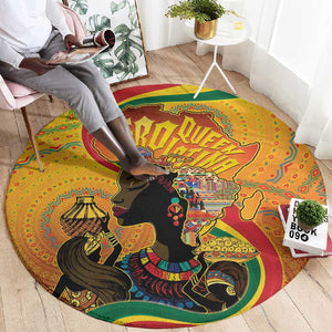 Afro Latina Queen Round Carpet The Beauty Of Black Women - African Pride
