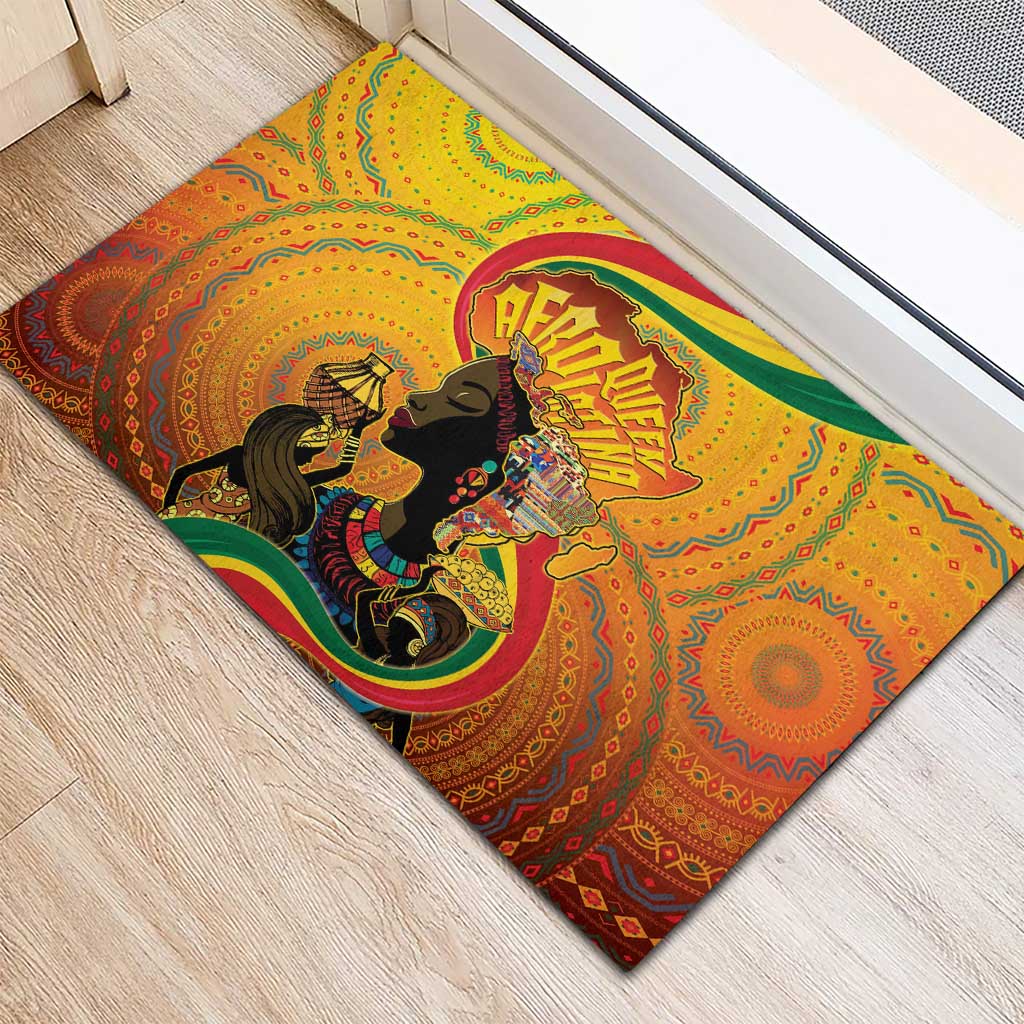 Afro Latina Queen Rubber Doormat The Beauty Of Black Women - African Pride