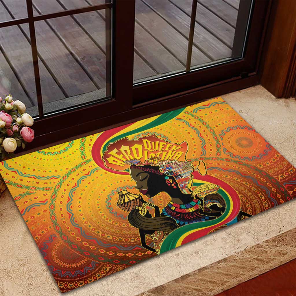 Afro Latina Queen Rubber Doormat The Beauty Of Black Women - African Pride