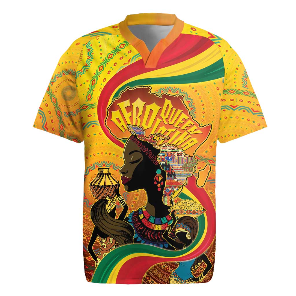 Afro Latina Queen Rugby Jersey The Beauty Of Black Women - African Pride
