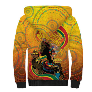 Afro Latina Queen Sherpa Hoodie The Beauty Of Black Women - African Pride