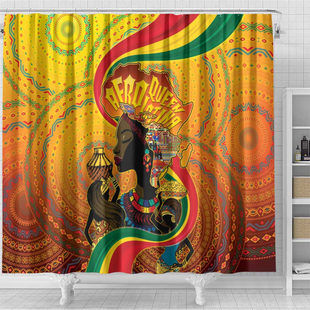 Afro Latina Queen Shower Curtain The Beauty Of Black Women - African Pride
